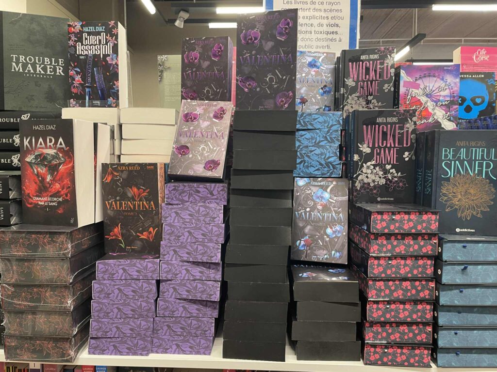 Aperçu des éditions jaspées de Valentina