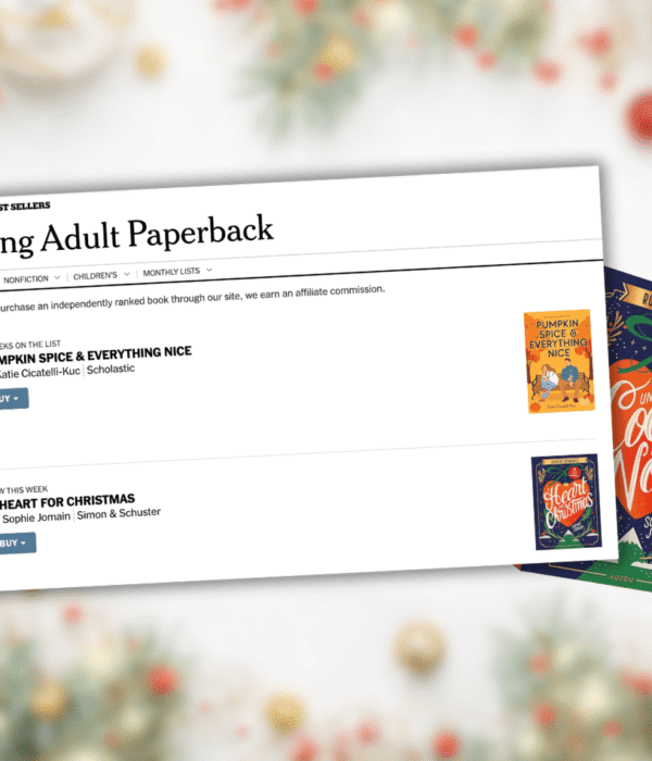 Un coeur pour Noël dans la liste des bestellers du New York Times