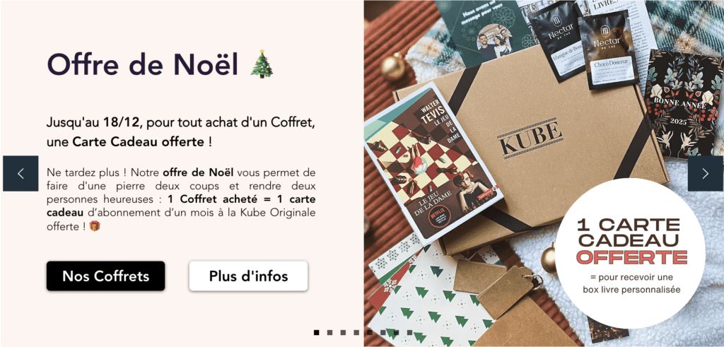 La promotion du moment chez Kube