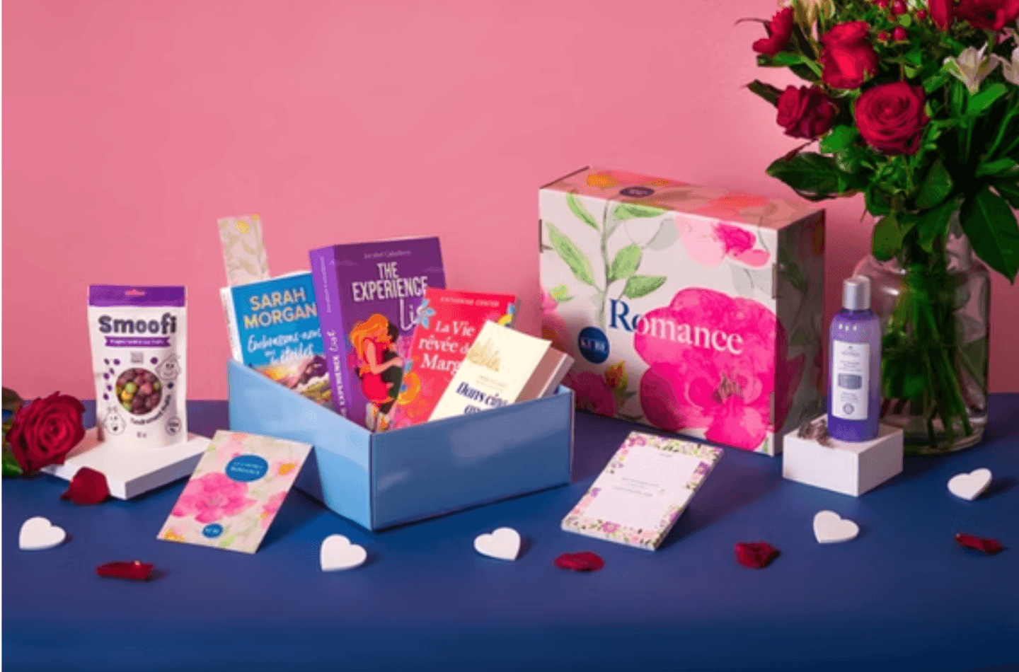 Box littéraire romance idée cadeau de Noël