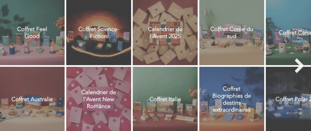 Aperçu des coffrets de Kube