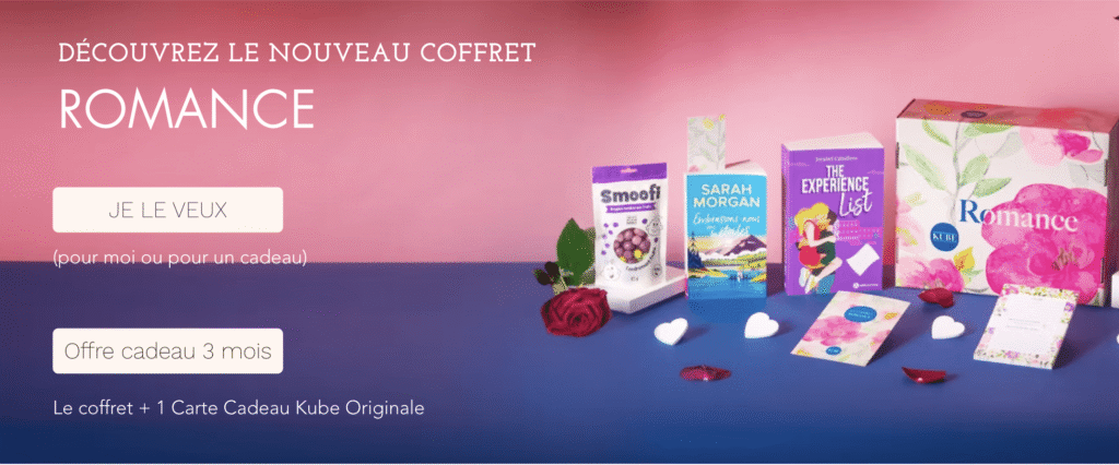 Aperçu du coffret romance de Kube