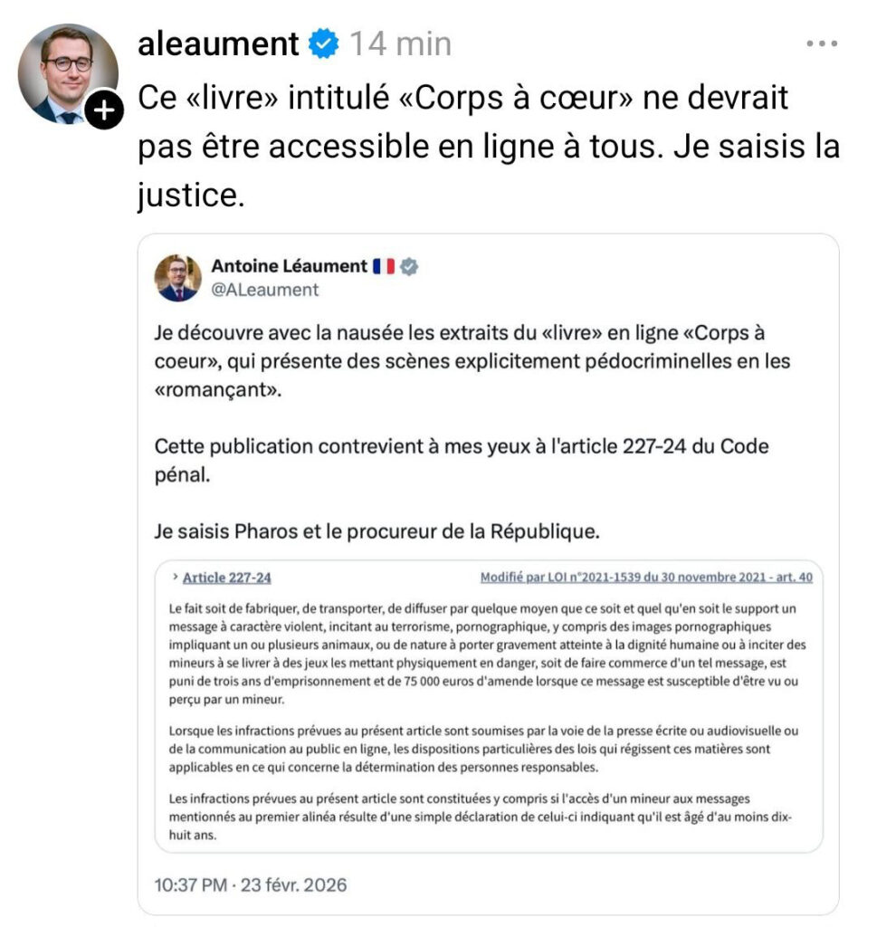 Antoien Leaument sur Corps à coeur