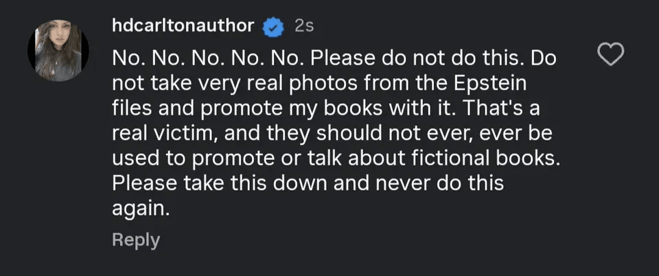 Réponse de HD Carlton à la polémique